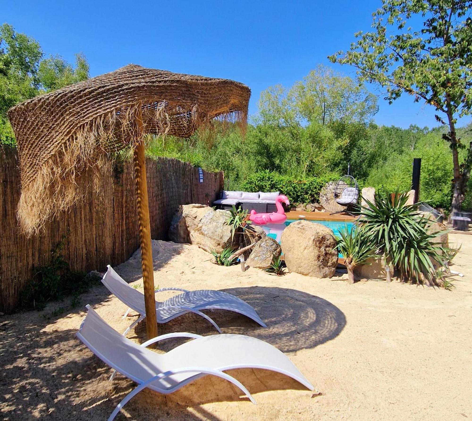Casa Rural sobre el Rio y con Piscina Huerta  Exterior foto